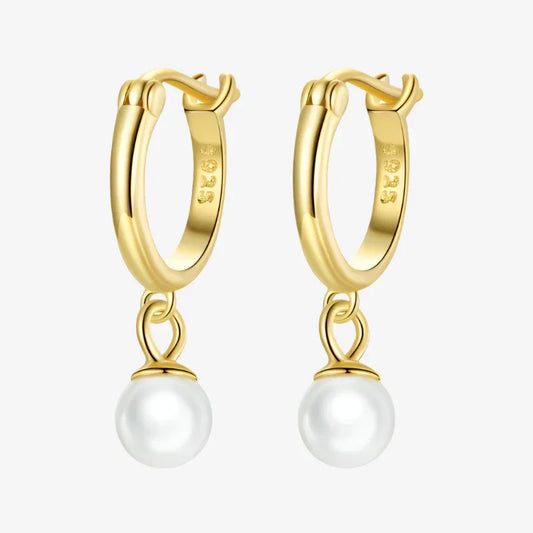Boucles d'oreilles pendantes en perles