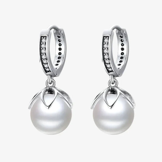 Boucles d'oreilles pendantes Perles Scintillantes