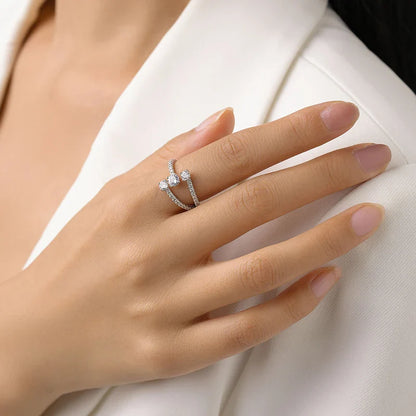 Bague Scintillante Trinity