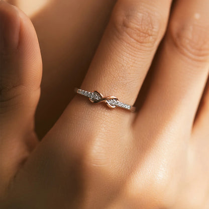 Bague Infini Rose Éternelle