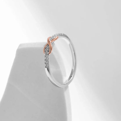 Bague Infini Rose Éternelle