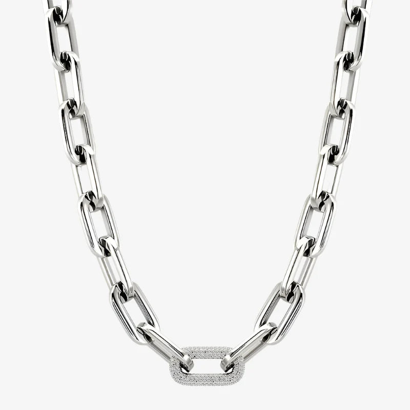 Collier à grosse chaîne étincelante