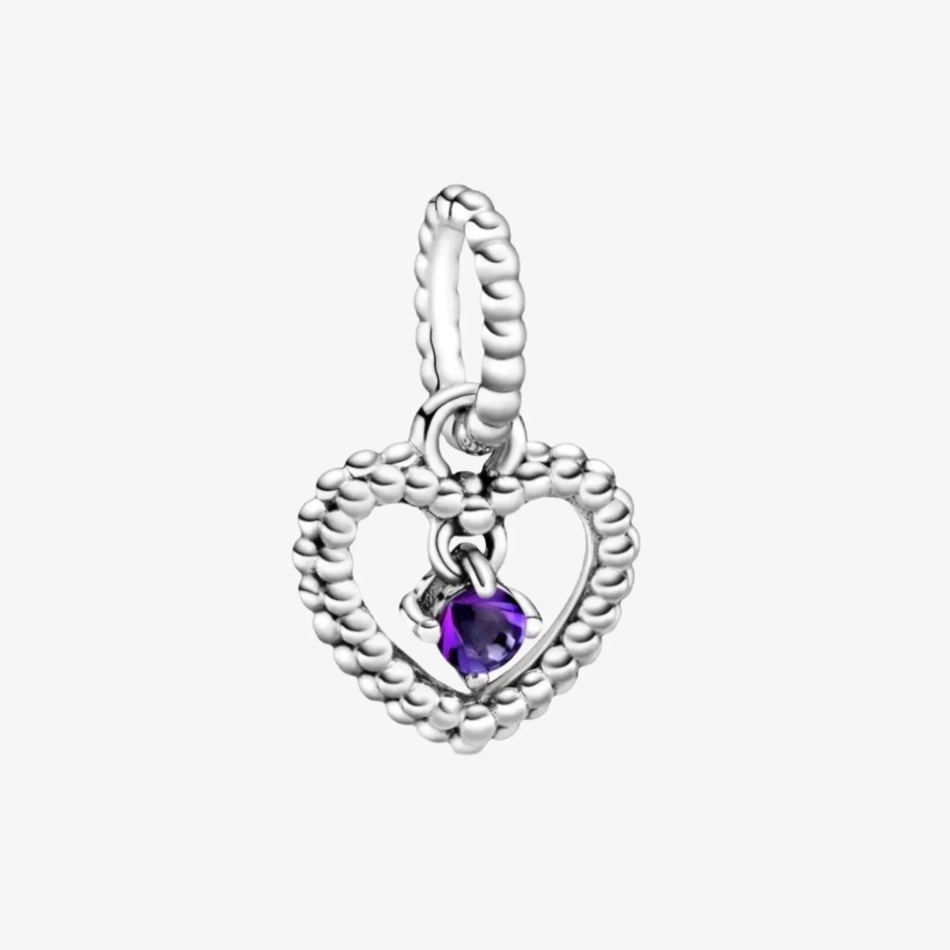 Pendentif Breloque Pierre de Naissance de Février
