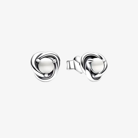 Boucles d'oreilles clous pierre de naissance de juin