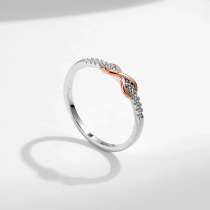 Bague Infini Rose Éternelle