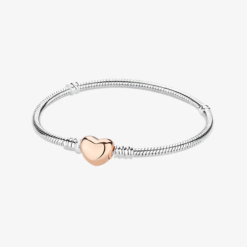 Bracelet Cœur en Or Rose