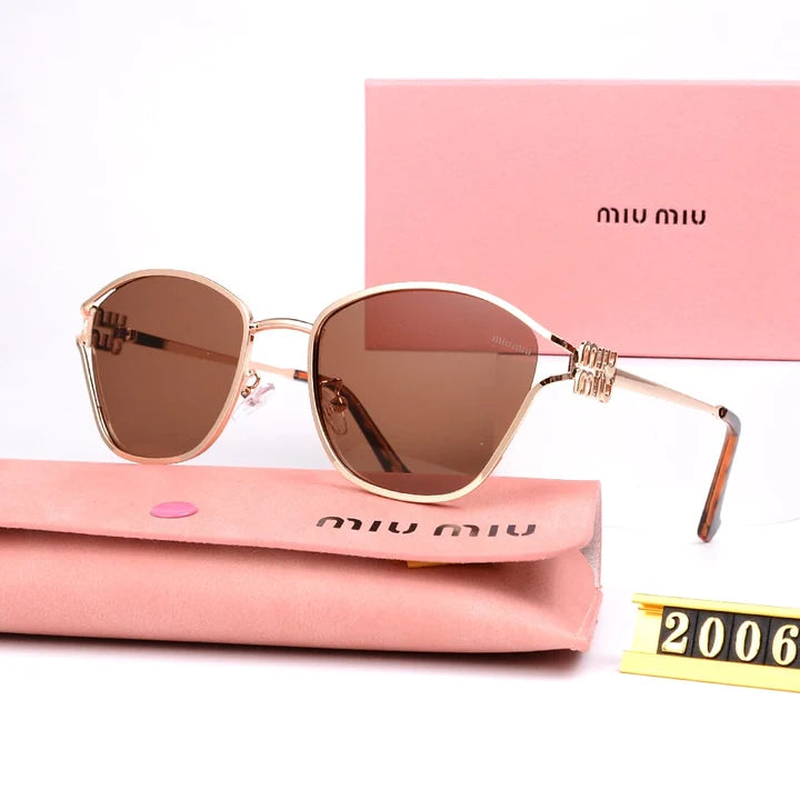 Luxury Brand Oval Sunglasses for Women