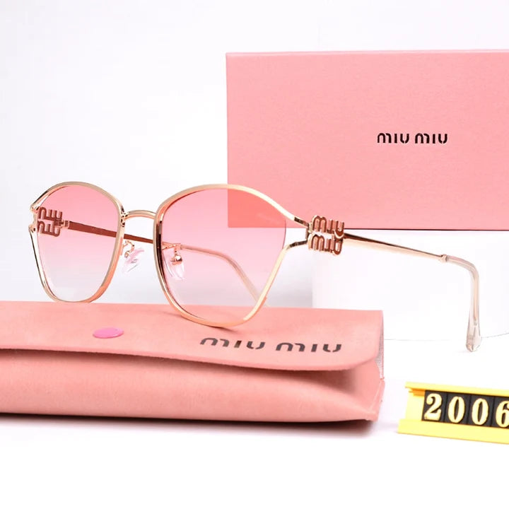 Luxury Brand Oval Sunglasses for Women