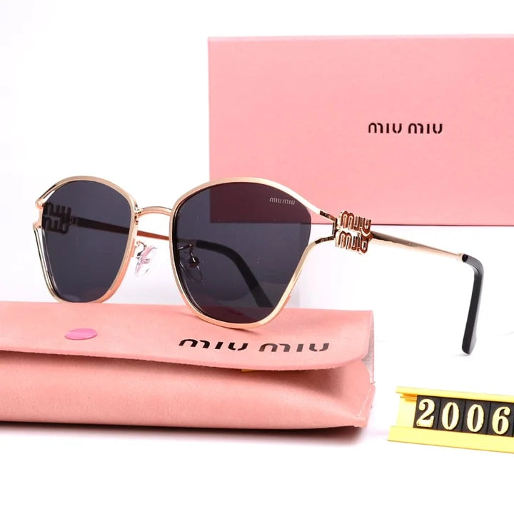 Luxury Brand Oval Sunglasses for Women